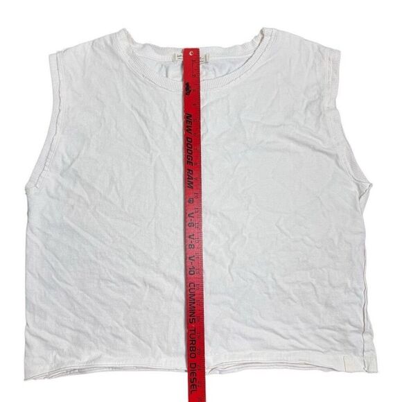 Free People We The Free Women’s Boxy Muscle Tank White Size Large‎ - Picture 5 of 6